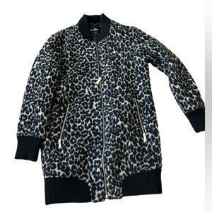 Sam Edelman women’s Leopard Print wool blend jacket size ‎ small